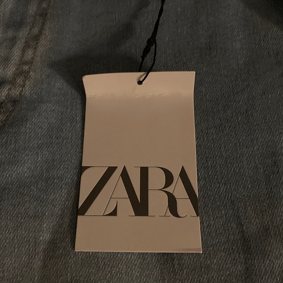 Zara Wide Leg Jeans Marine Pant Girls 13-14 Years Blue NWT High Waist - Picture 7 of 7